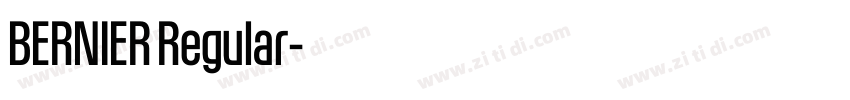 BERNIER Regular字体转换